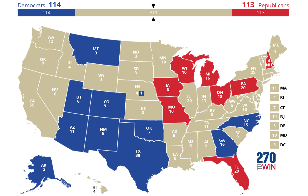 2024 Presidential Election Interactive Map