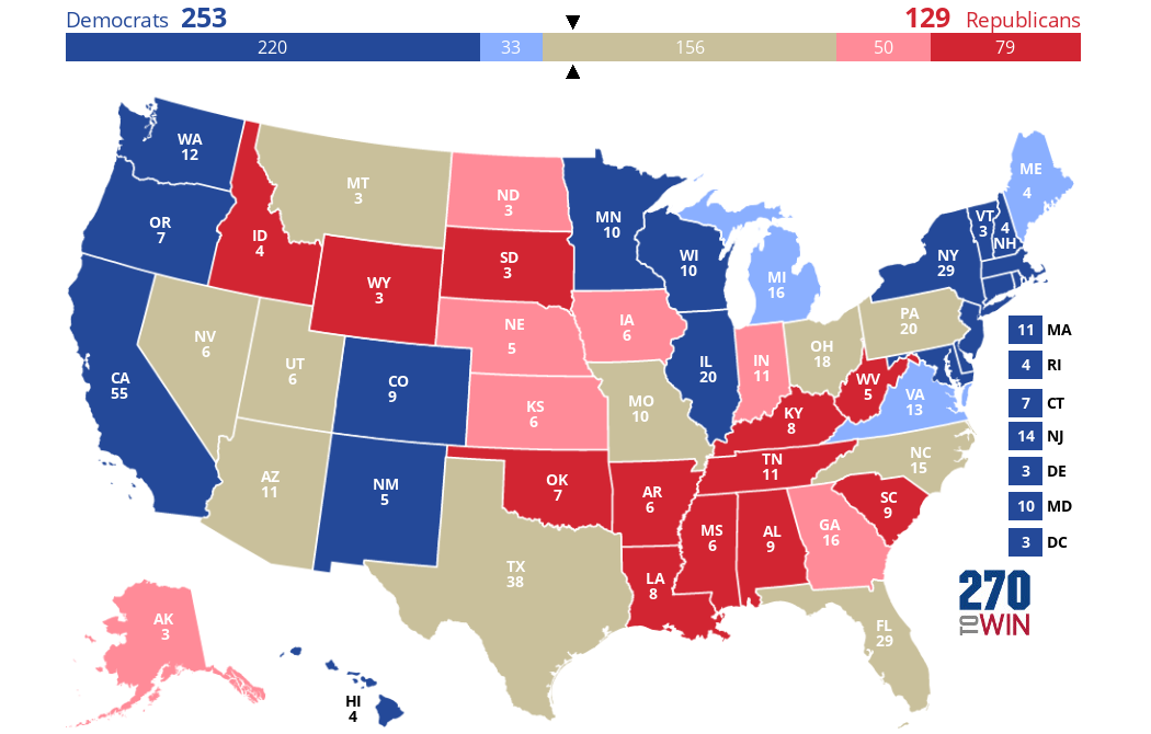 2025 Presidential Election Interactive Map