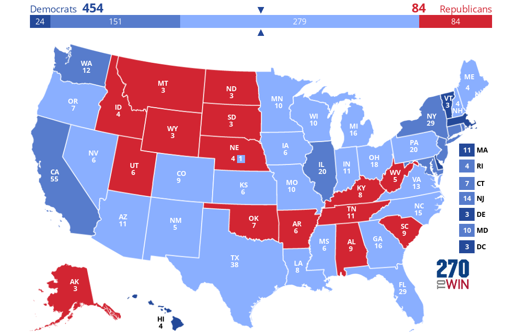 2024 Presidential Election Interactive Map