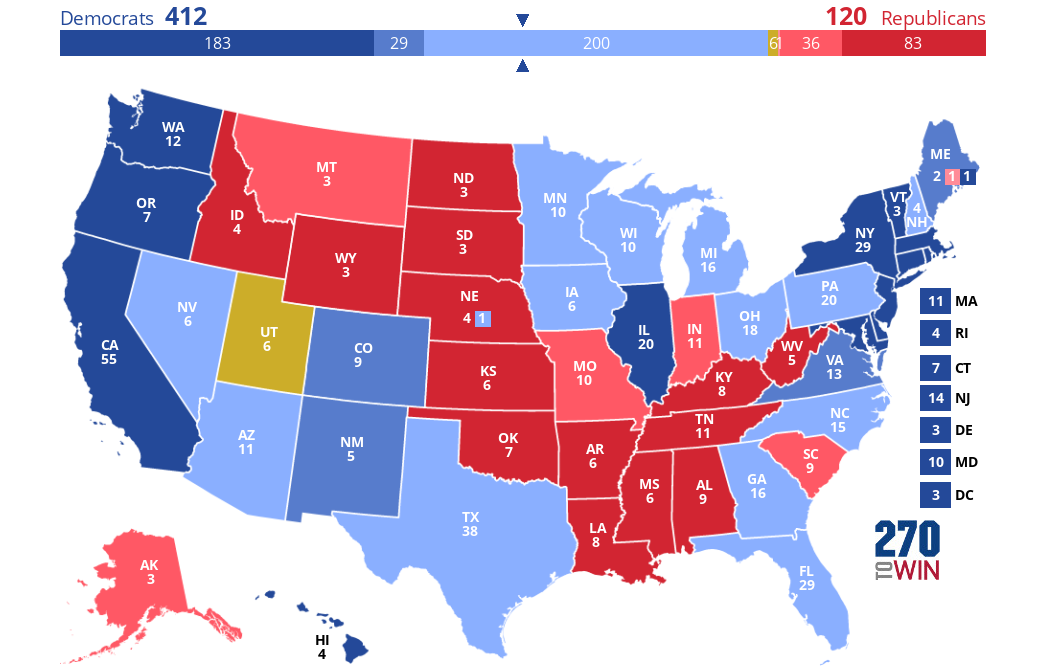 2024 Presidential Election Interactive Map