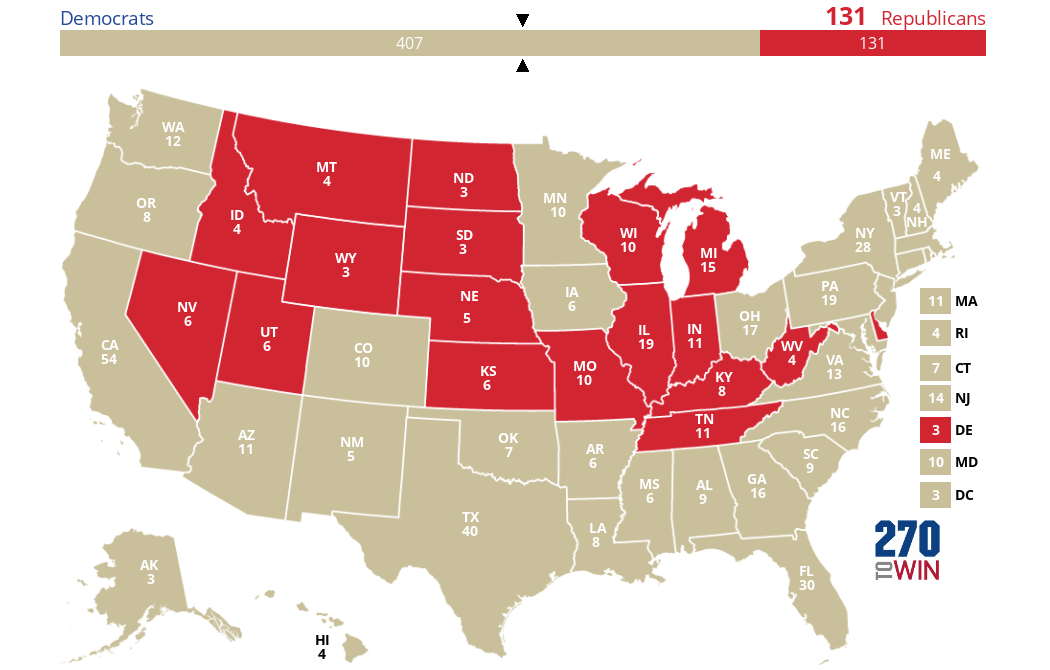 2024 Presidential Election Interactive Map