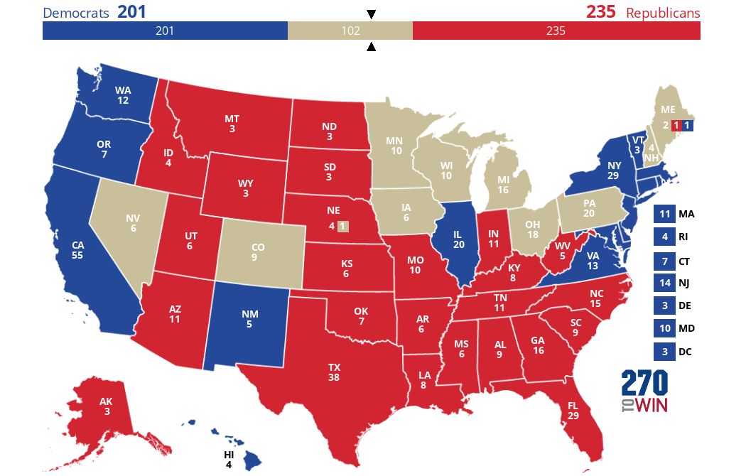 2025 Presidential Election Interactive Map