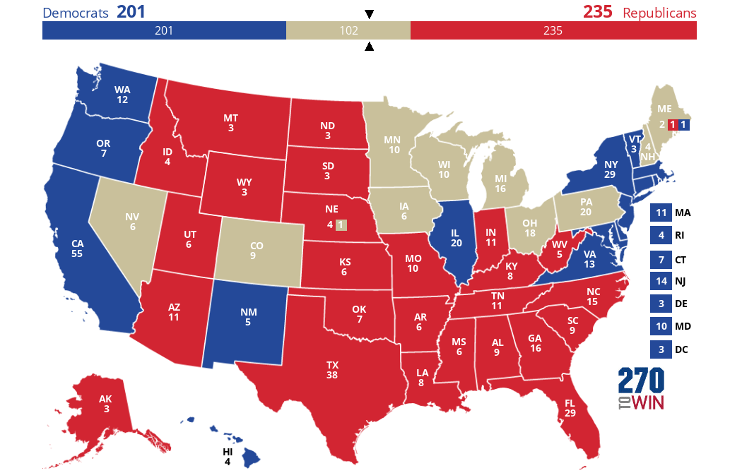 2024 Presidential Election Interactive Map