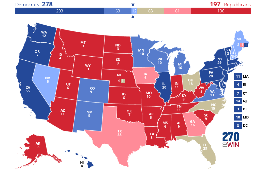 2024 Presidential Election Interactive Map