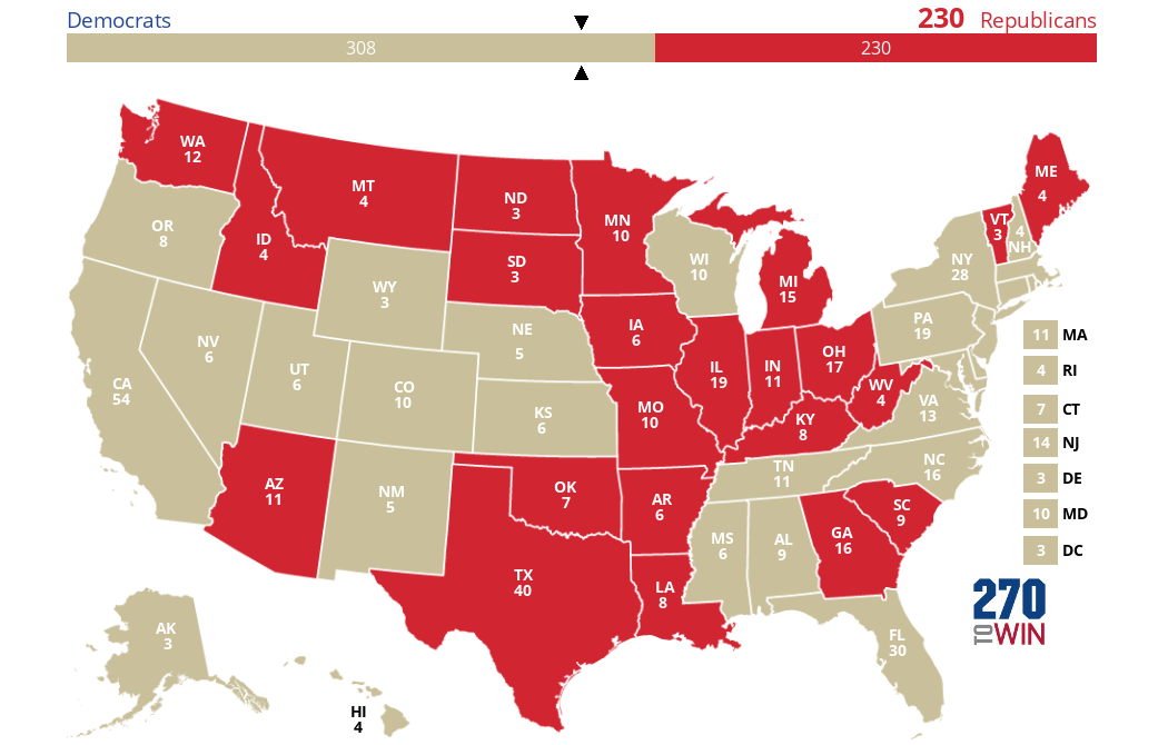2024 Presidential Election Interactive Map