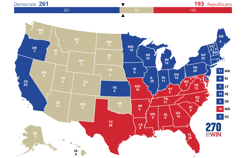 2024 Presidential Election Interactive Map