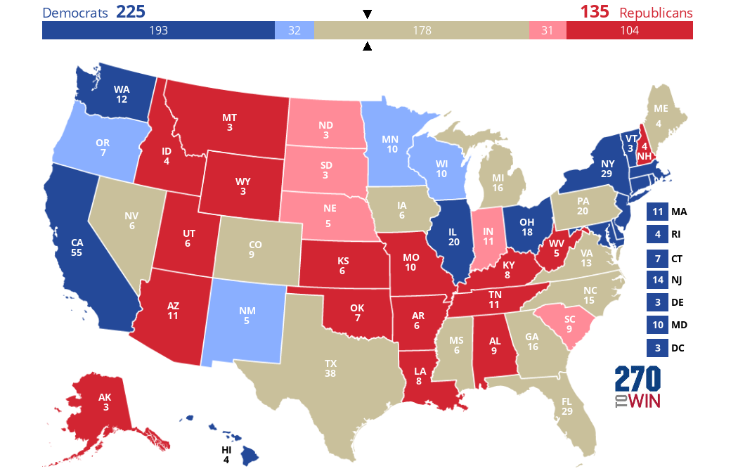 2024 Presidential Election Interactive Map