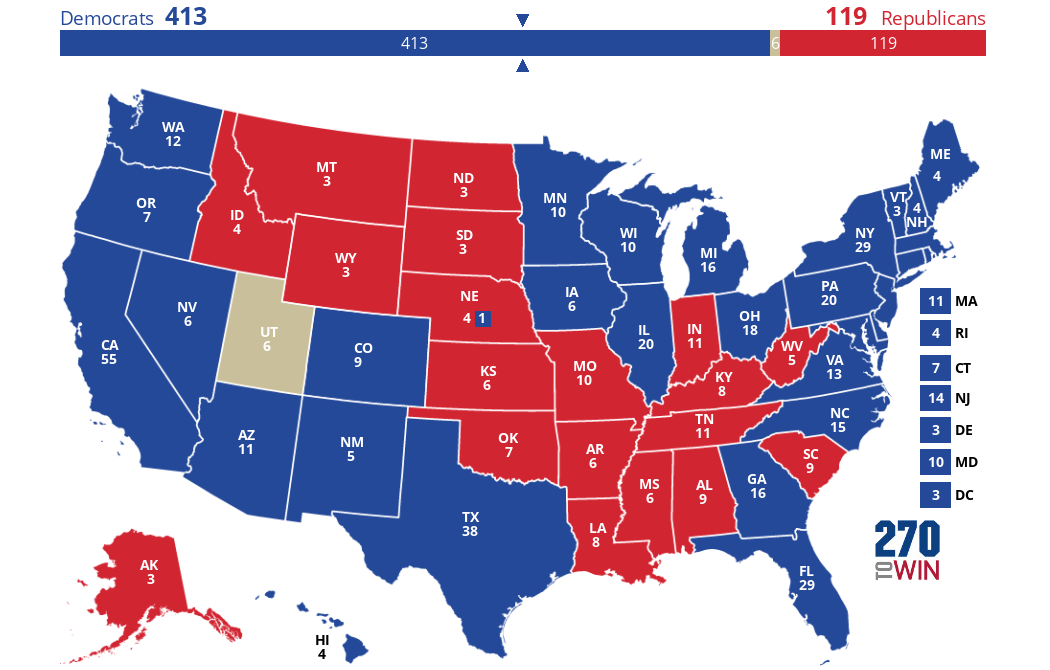 2024 Presidential Election Interactive Map