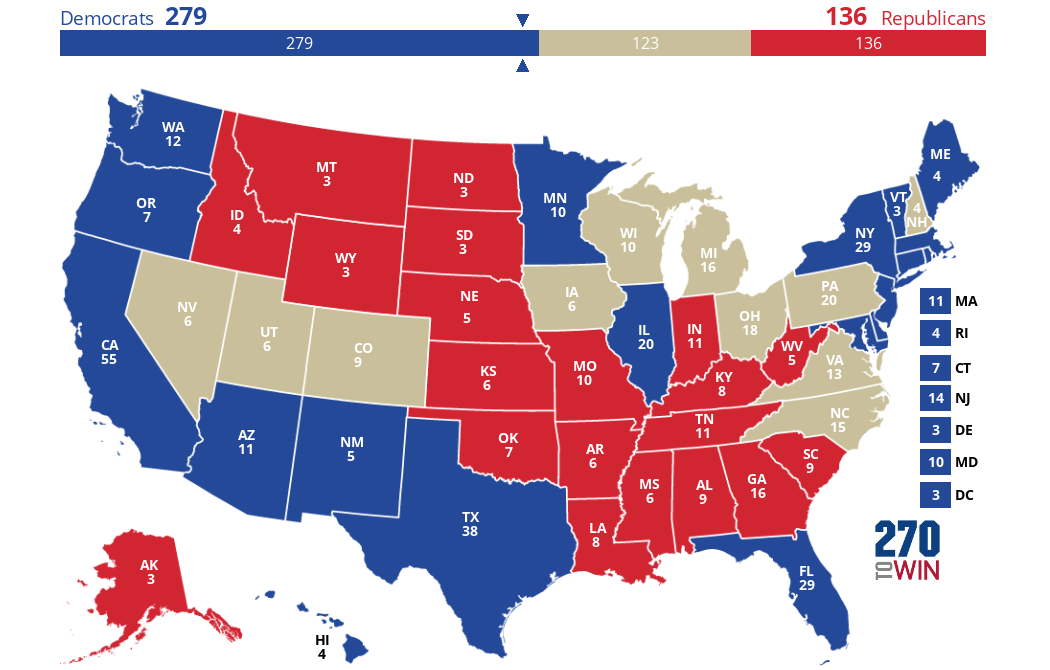 2024 Presidential Election Interactive Map