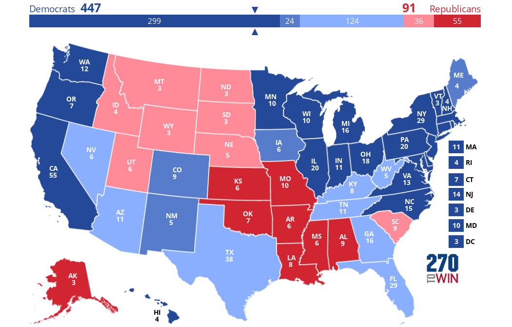 2024 Presidential Election Interactive Map