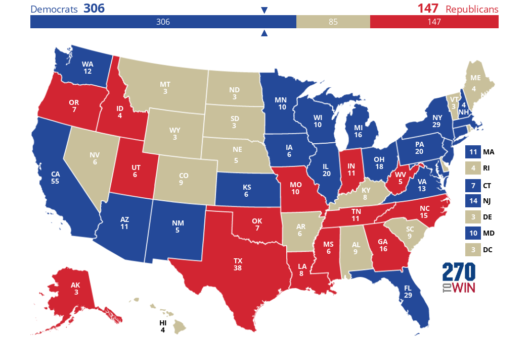 2024 Presidential Election Interactive Map