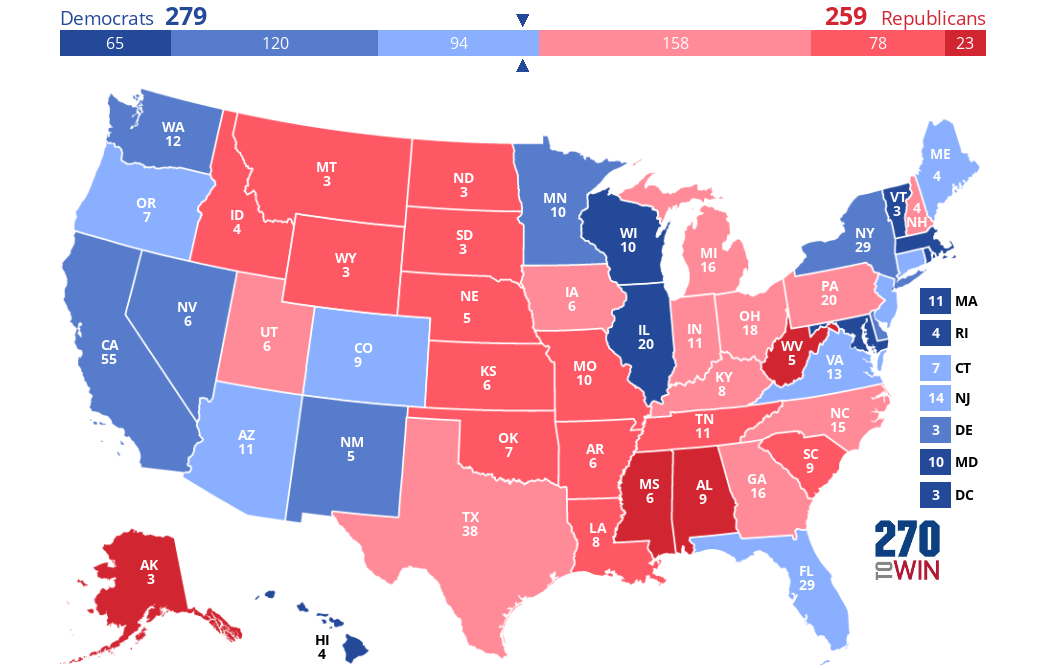 2024 Presidential Election Interactive Map AE0