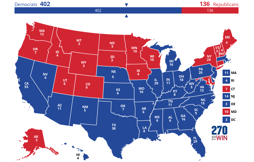 2025 Presidential Election Interactive Map