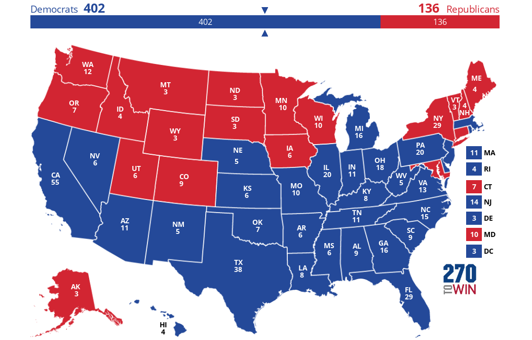 2024 Presidential Election Interactive Map