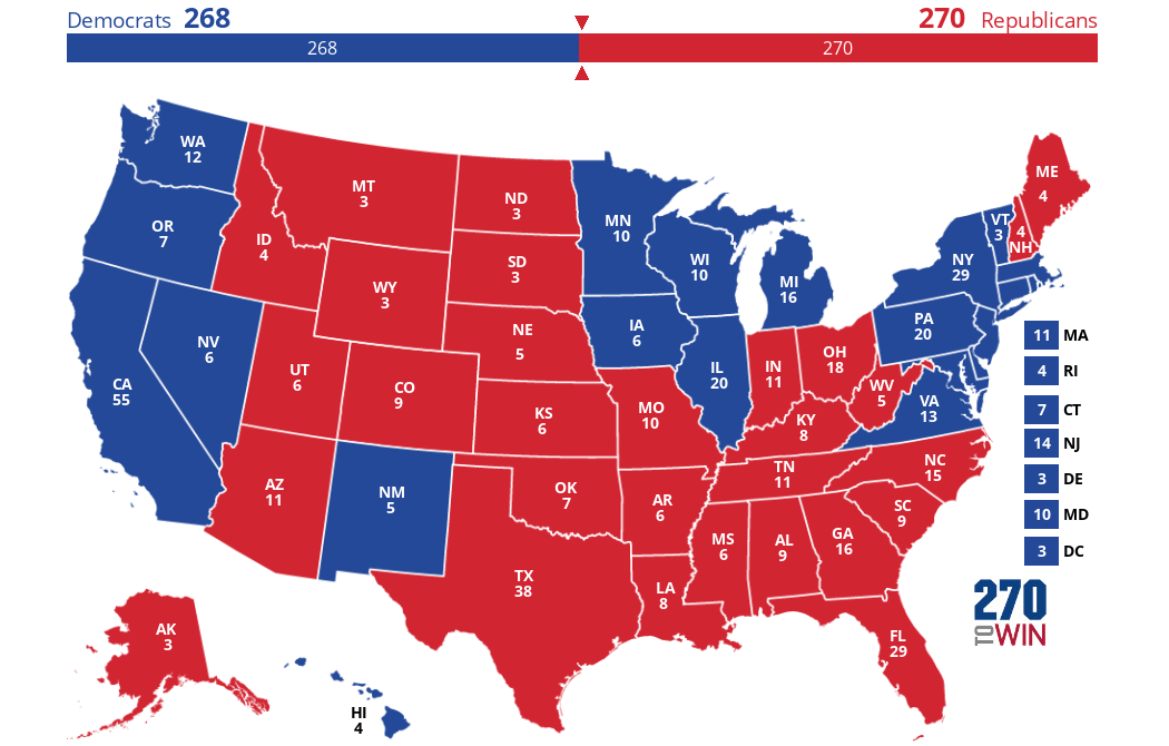 2024 Presidential Election Interactive Map