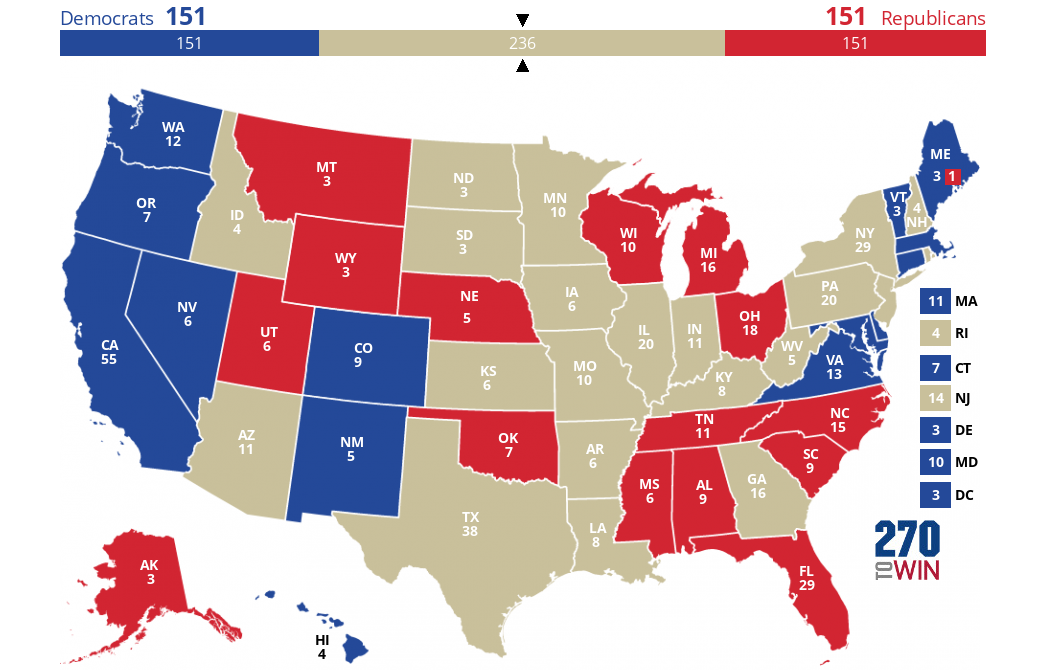 Presidential Candidates 2024 Polls Today Map Ora Virgina