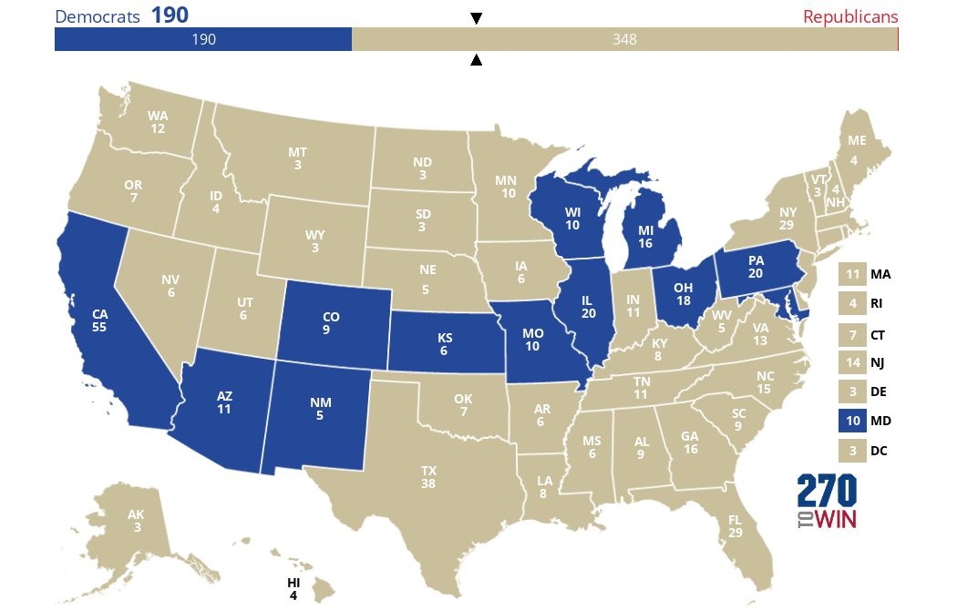 2024 Presidential Election Interactive Map