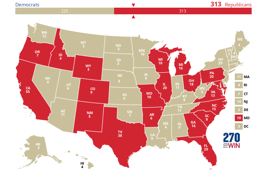 2024 Presidential Election Interactive Map