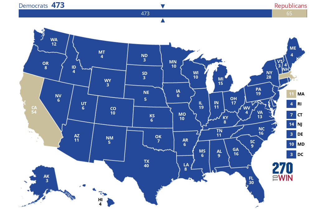 2024 Presidential Election Interactive Map
