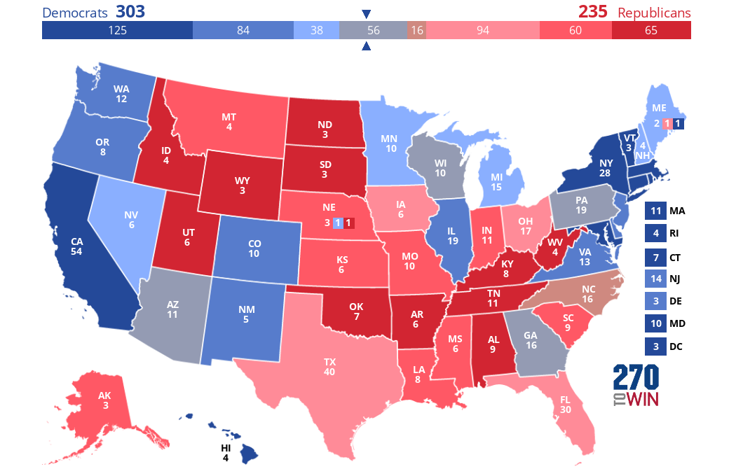 2024 Presidential Election Interactive Map