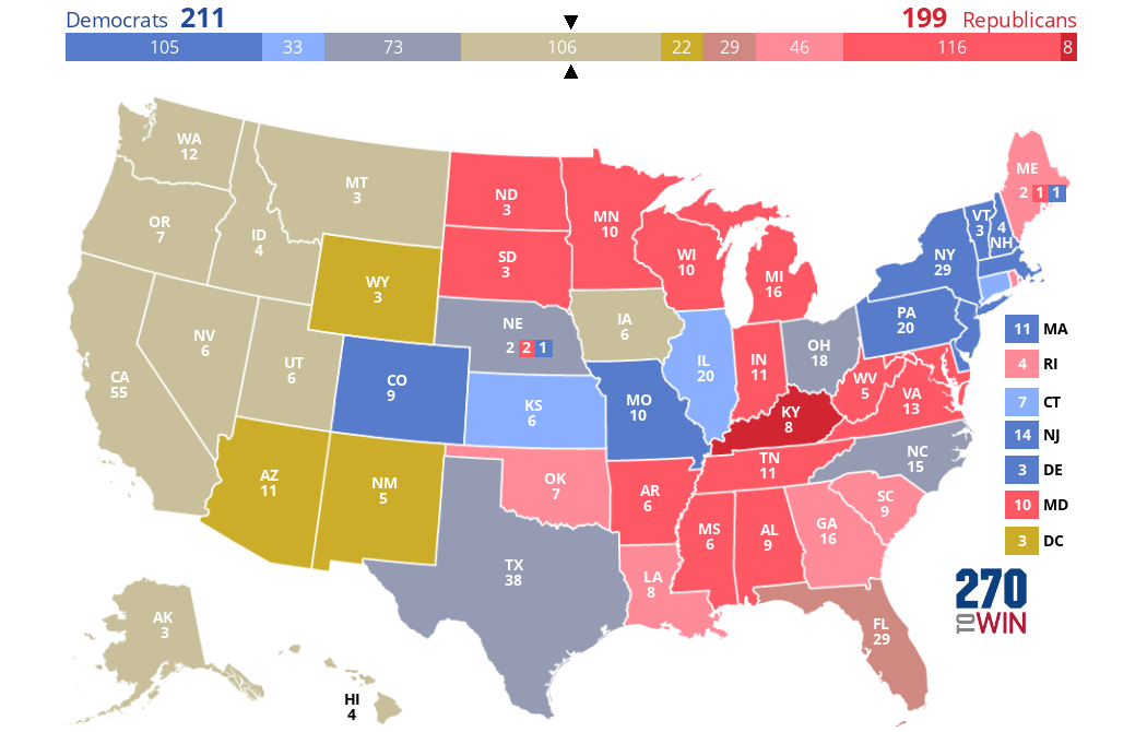 2024 Presidential Election Interactive Map