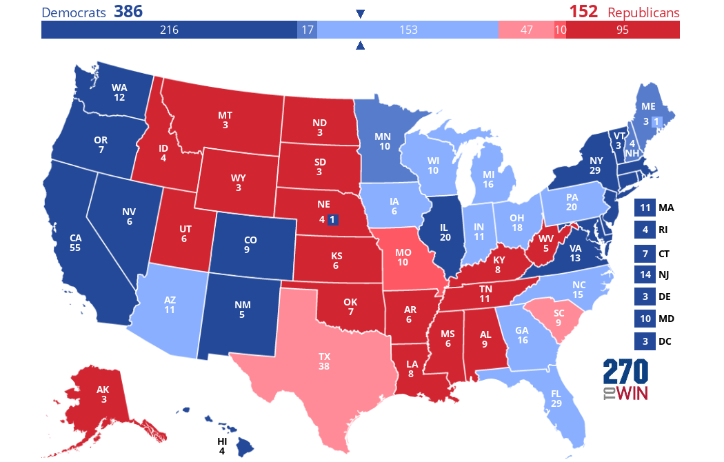 2024 Presidential Election Interactive Map