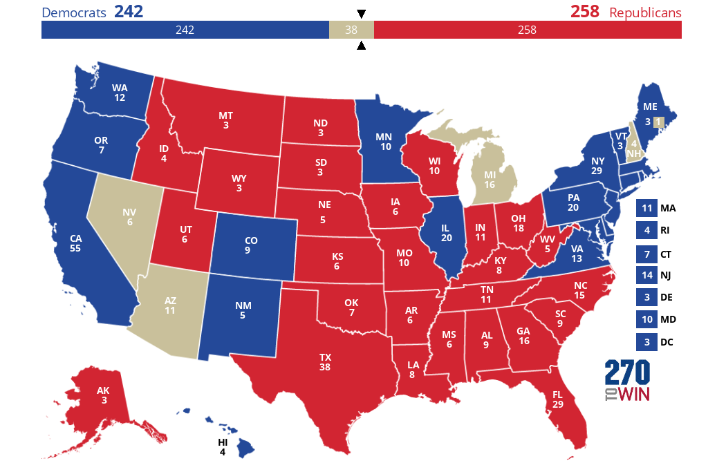2024 Presidential Election Interactive Map