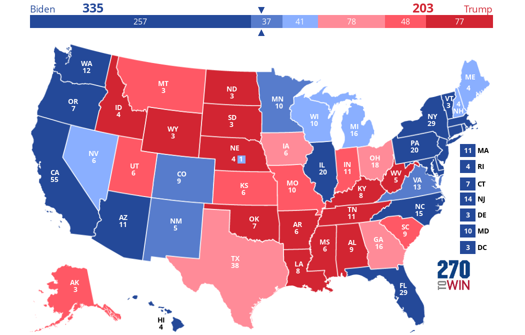 2024 Presidential Election Interactive Map AE0