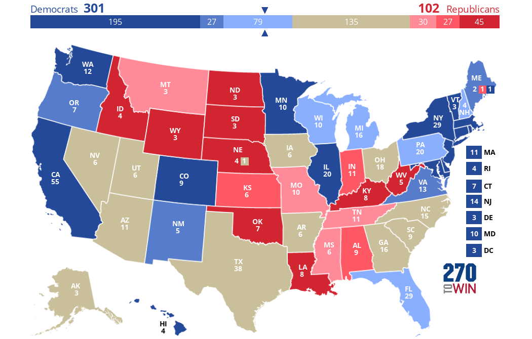 2024 Presidential Election Interactive Map