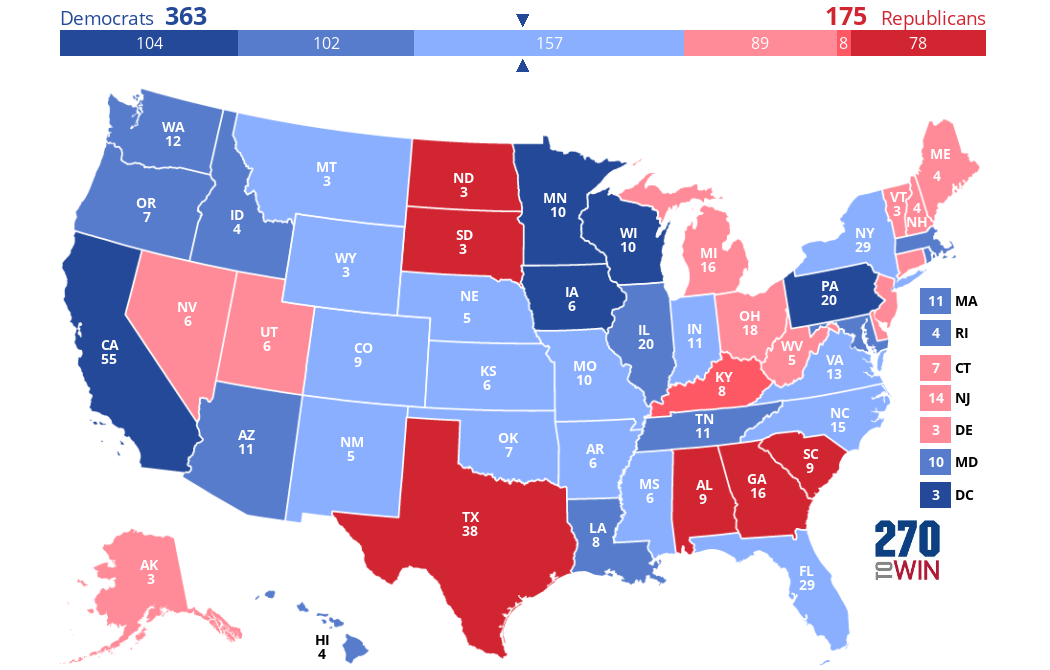 2024 Presidential Election Interactive Map