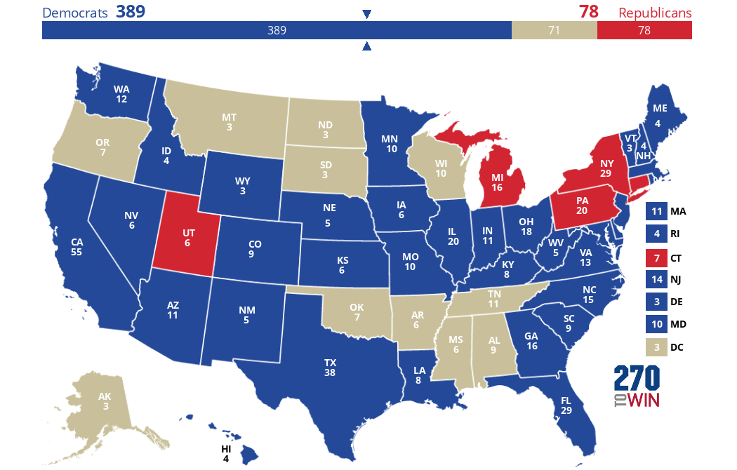 2025 Presidential Election Interactive Map