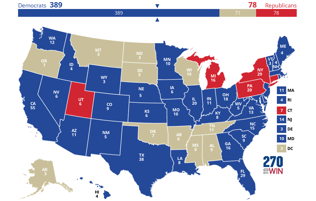 2024 Presidential Election Interactive Map