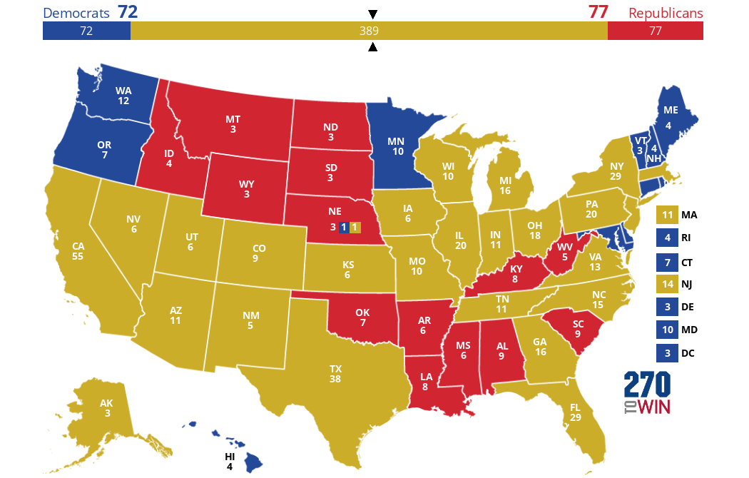 2024 Presidential Election Interactive Map