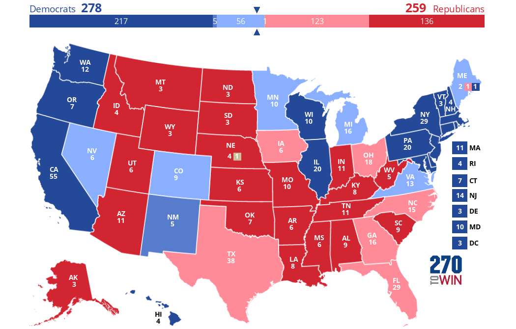 2024 Presidential Election Interactive Map