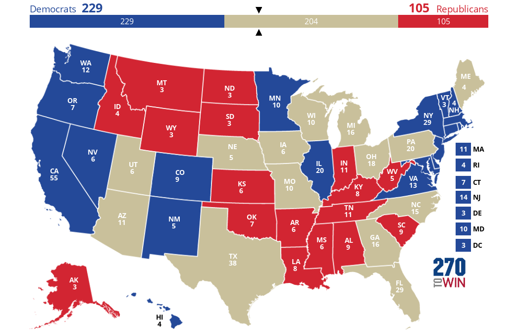 2024 Presidential Election Interactive Map