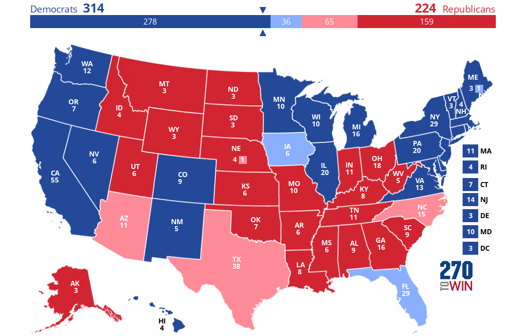 Map Of Us Presidential Election 2020 2020 Presidential Election Interactive Map