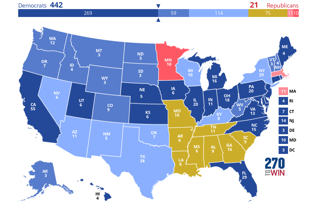 2024 Presidential Election Interactive Map