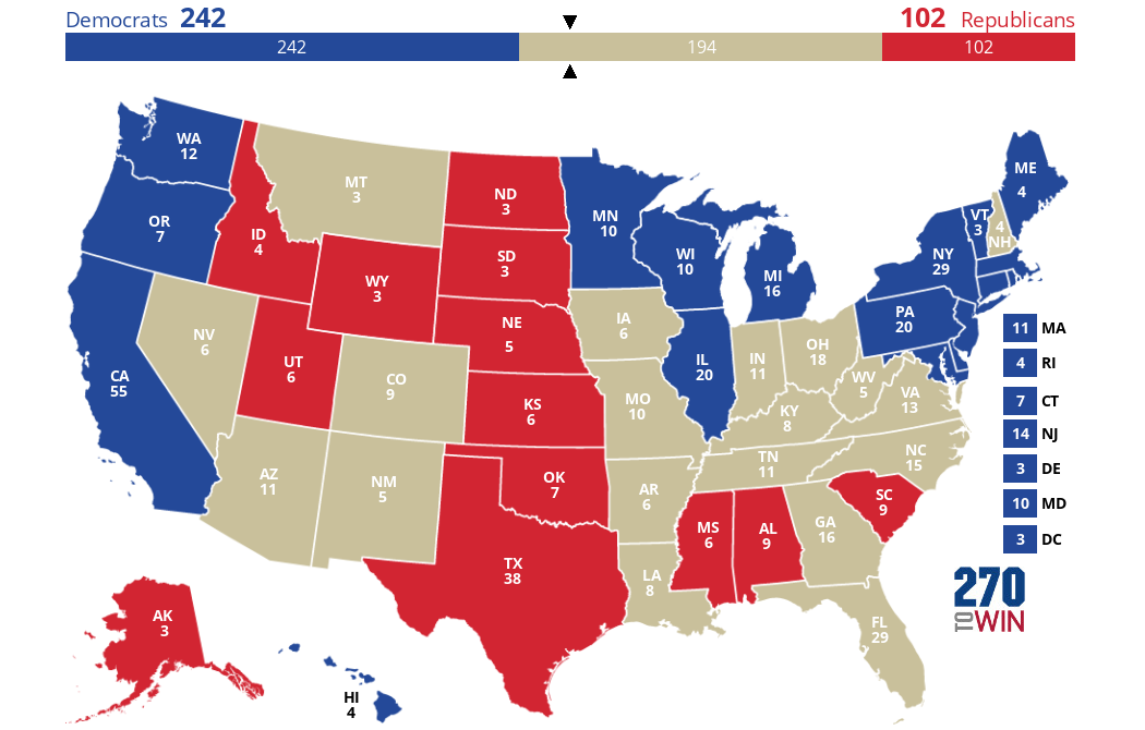 2024 Presidential Election Interactive Map