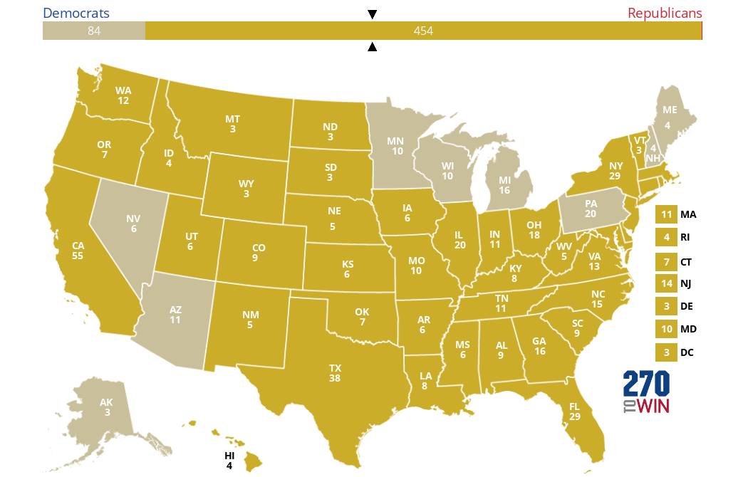 2024 Presidential Election Interactive Map