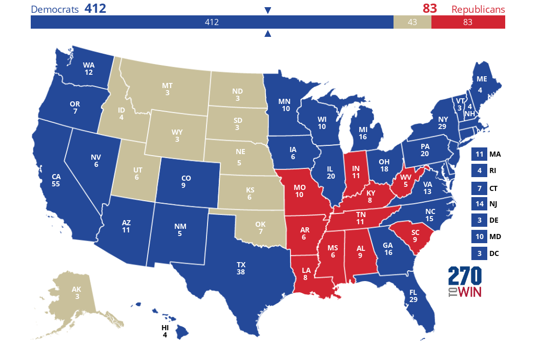 2024 Presidential Election Interactive Map