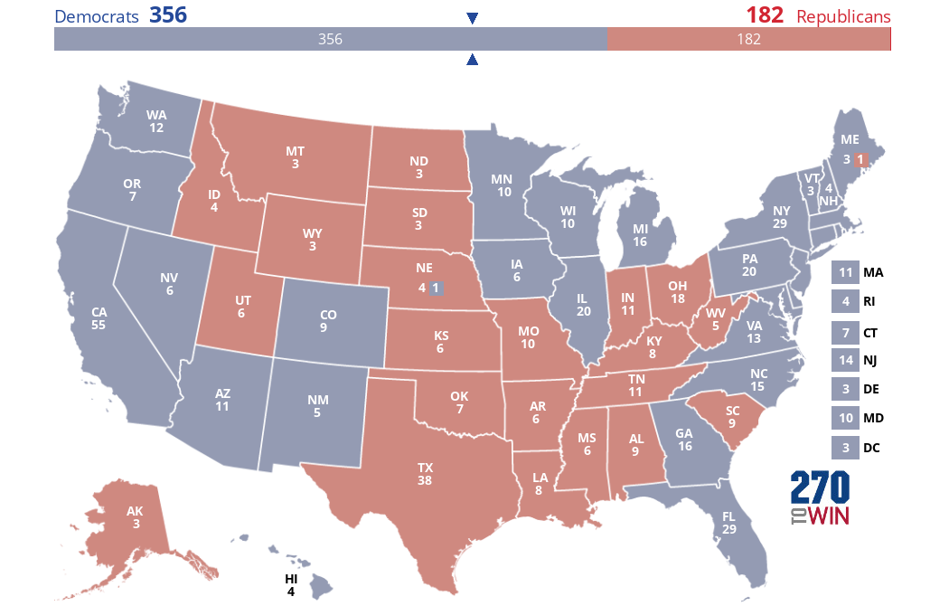 2024 Presidential Election Interactive Map