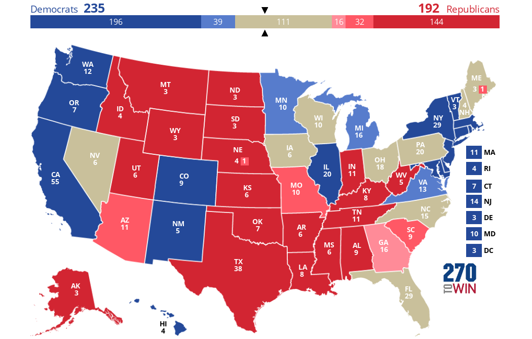 2024 Presidential Election Interactive Map