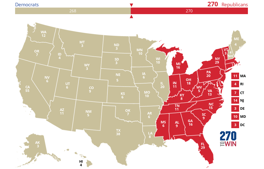 2024 Presidential Election Interactive Map