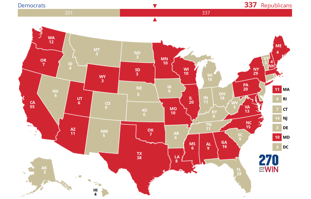 2024 Presidential Election Interactive Map