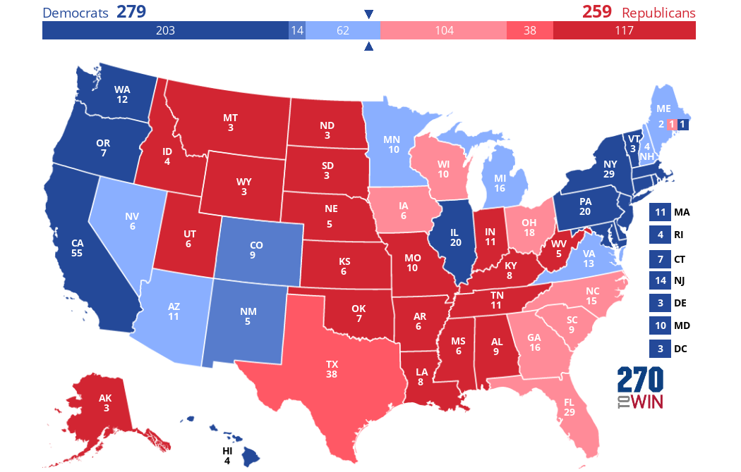2024 Presidential Election Interactive Map