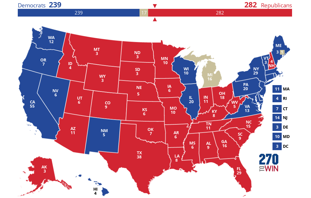 2024 Presidential Election Interactive Map