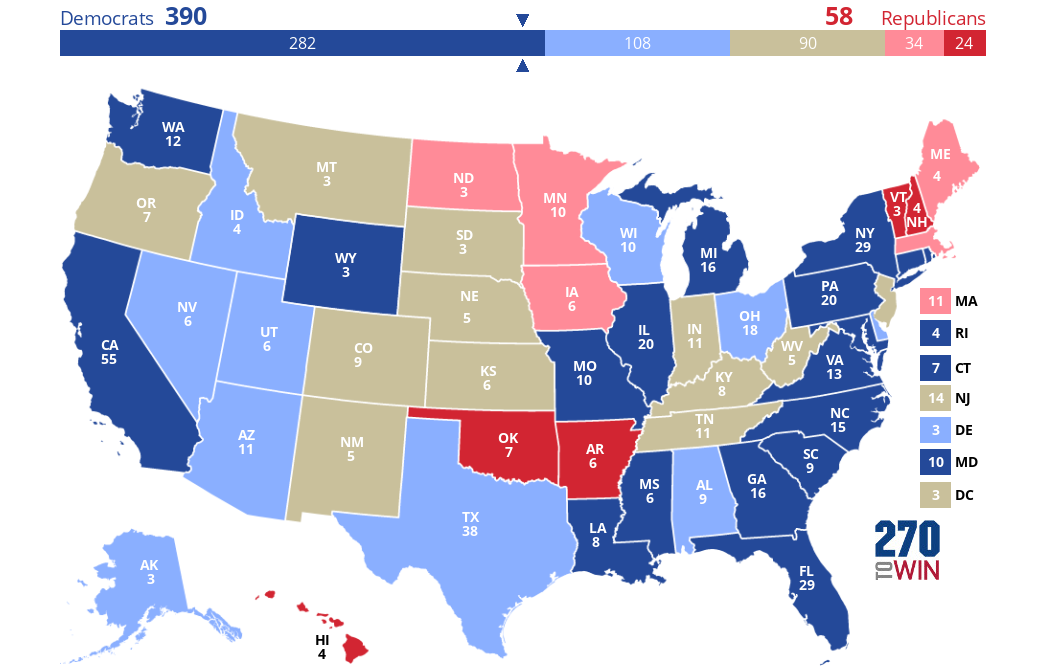 Us State Political Map 2024 Bella Carroll