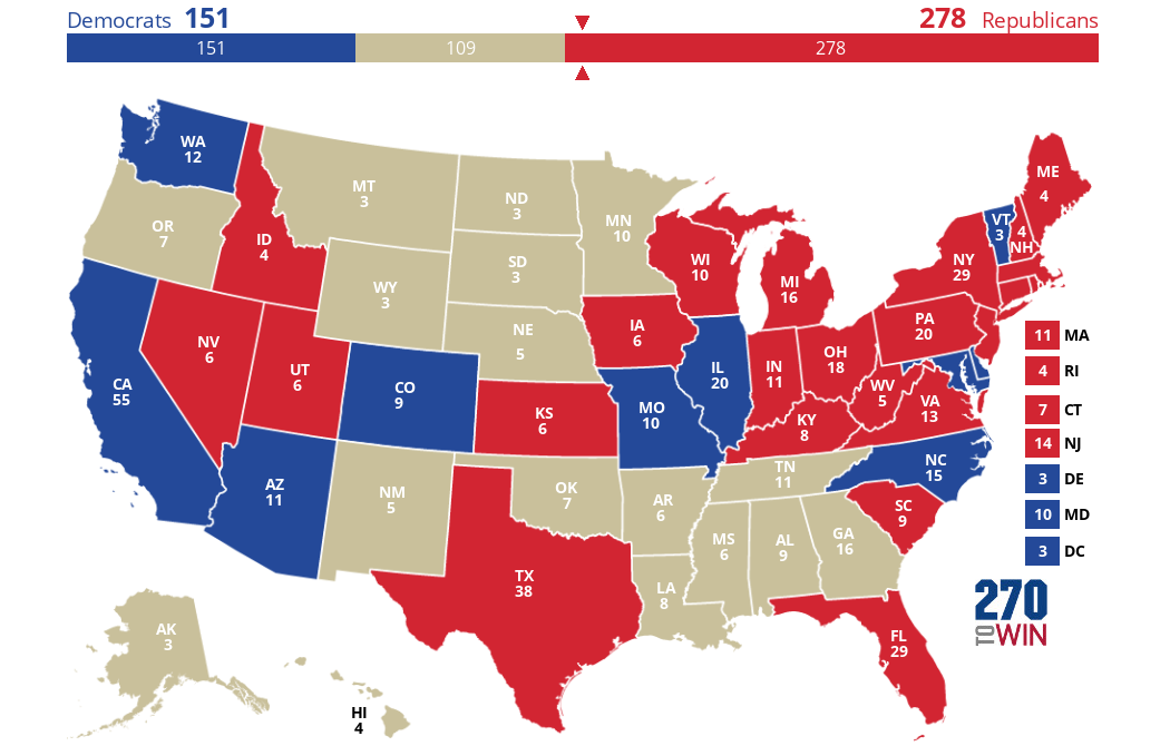 2024 Presidential Election Interactive Map
