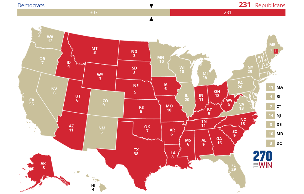 2024 Presidential Election Interactive Map