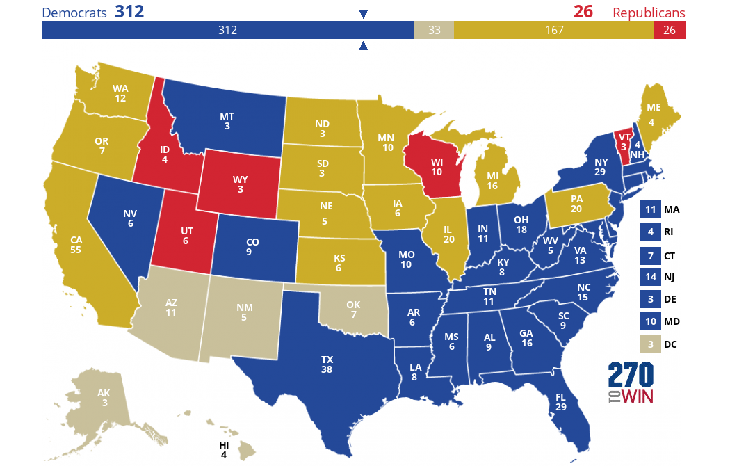 2024 Presidential Election Interactive Map